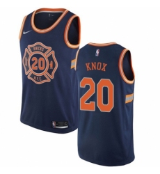 Women's Nike New York Knicks #20 Kevin Knox Swingman Navy Blue NBA Jersey - City Edition