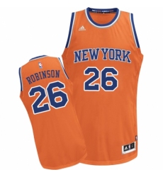 Youth Adidas New York Knicks #26 Mitchell Robinson Swingman Orange Alternate NBA Jersey