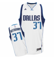 Youth Nike Dallas Mavericks #37 Kostas Antetokounmpo Swingman White Home NBA Jersey - Association Edition