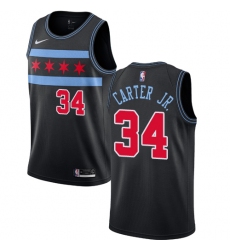 Men's Nike Chicago Bulls #34 Wendell Carter Jr. Swingman Black NBA Jersey - City Edition