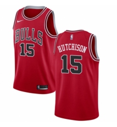 Women's Nike Chicago Bulls #15 Chandler Hutchison Swingman Red NBA Jersey - Icon Edition
