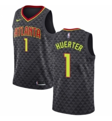 Men's Nike Atlanta Hawks #1 Kevin Huerter Swingman Black NBA Jersey - Icon Edition