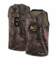 Men's Nike Atlanta Hawks #6 Omari Spellman Swingman Camo Realtree Collection NBA Jersey