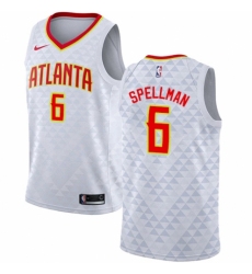 Men's Nike Atlanta Hawks #6 Omari Spellman Swingman White NBA Jersey - Association Edition