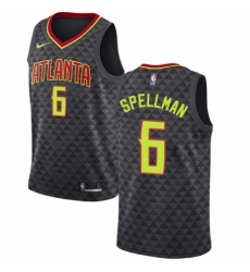 Women's Nike Atlanta Hawks #6 Omari Spellman Authentic Black NBA Jersey - Icon Edition