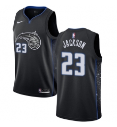 Youth Nike Orlando Magic #23 Justin Jackson Swingman Black NBA Jersey - City Edition