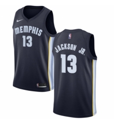 Men's Nike Memphis Grizzlies #13 Jaren Jackson Jr. Swingman Navy Blue Road NBA Jersey - Icon Edition