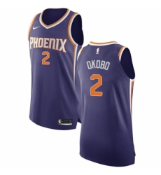 Women's Nike Phoenix Suns #2 Elie Okobo Authentic Purple NBA Jersey - Icon Edition