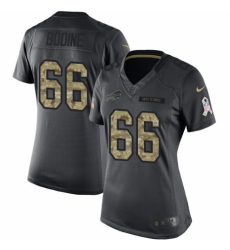 Women's Nike Buffalo Bills #66 Russell Bodine Limited Black 2016 Salute to Service NFL Jersey
