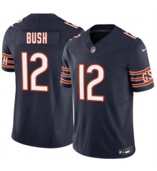 Men's Chicago Bears #12 Devin Bush Navy 2026 F.U.S.E. Vapor Untouchable Limited Football Stitched Jersey