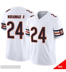 Men's Chicago Bears #24 Malik Muhammad ll Nike White Team Game Jersey