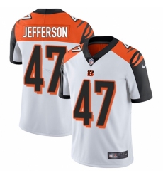 Men's Nike Cincinnati Bengals #47 Malik Jefferson White Vapor Untouchable Limited Player NFL Jersey