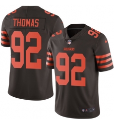 Youth Nike Cleveland Browns #92 Chad Thomas Limited Brown Rush Vapor Untouchable NFL Jersey