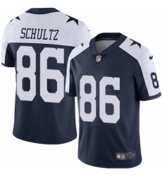 Youth Nike Dallas Cowboys #86 Dalton Schultz Navy Blue Throwback Alternate Vapor Untouchable Limited Player NFL Jersey