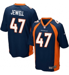Men's Nike Denver Broncos #47 Josey Jewell Game Navy Blue Alternate NFL Jersey