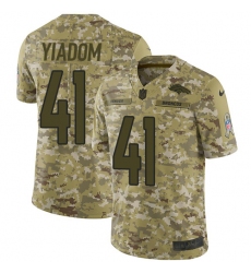 Youth Nike Denver Broncos #41 Isaac Yiadom Limited Camo 2018 Salute to Service NFL Jersey