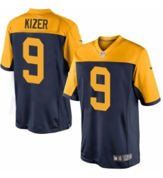Men's Nike Green Bay Packers #9 DeShone Kizer Limited Navy Blue Alternate NFL Jersey