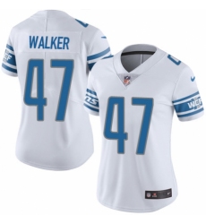 Women's Nike Detroit Lions #47 Tracy Walker White Vapor Untouchable Limited Player NFL Jersey