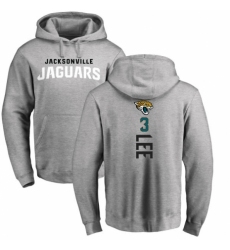 NFL Nike Jacksonville Jaguars #3 Tanner Lee Ash Backer Pullover Hoodie