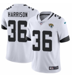 Men's Nike Jacksonville Jaguars #36 Ronnie Harrison White Vapor Untouchable Limited Player NFL Jersey