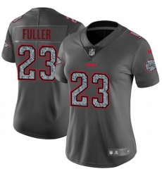 Women's Nike Kansas City Chiefs #23 Kendall Fuller Gray Static Vapor Untouchable Limited NFL Jersey