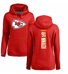 NFL Women's Nike Kansas City Chiefs #91 Derrick Nnadi Red Backer Pullover Hoodie