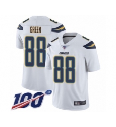 Men's Los Angeles Chargers #91 Justin Jones Limited Gold Inverted Legend 100th Season Football Jersey