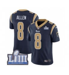 Men's Nike Los Angeles Rams #8 Brandon Allen Navy Blue Team Color Vapor Untouchable Limited Player Super Bowl LIII Bound NFL Jersey