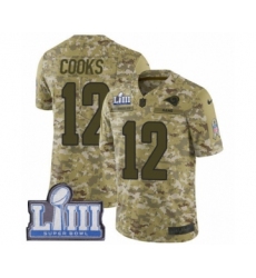 Youth Nike Los Angeles Rams #12 Brandin Cooks Limited Camo 2018 Salute to Service Super Bowl LIII Bound NFL Jersey