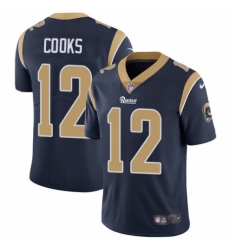 Youth Nike Los Angeles Rams #12 Brandin Cooks Navy Blue Team Color Vapor Untouchable Limited Player NFL Jersey