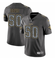 Youth Nike New Orleans Saints #50 DeMario Davis Gray Static Vapor Untouchable Limited NFL Jersey