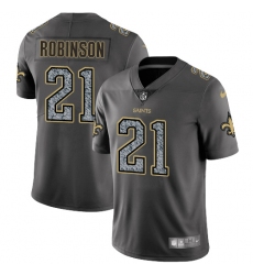 Men's Nike New Orleans Saints #21 Patrick Robinson Gray Static Vapor Untouchable Limited NFL Jersey