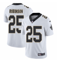 Men's Nike New Orleans Saints #25 Patrick Robinson White Vapor Untouchable Limited Player NFL Jersey