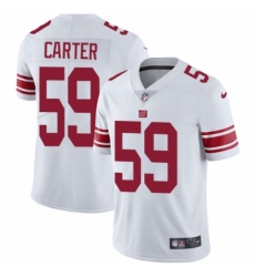 Men's Nike New York Giants #59 Lorenzo Carter White Vapor Untouchable Limited Player NFL Jersey