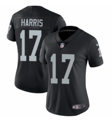 Women's Nike Oakland Raiders #17 Dwayne Harris Black Team Color Vapor Untouchable Limited Player NFL Jersey