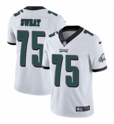 Men's Nike Philadelphia Eagles #75 Josh Sweat White Vapor Untouchable Limited Player NFL Jersey