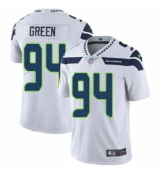 Men's Nike Seattle Seahawks #94 Rasheem Green White Vapor Untouchable Limited Player NFL Jersey