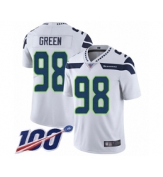 Youth Seattle Seahawks #98 Rasheem Green White Vapor Untouchable Limited Player 100th Season Football Jersey