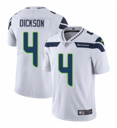 Men's Nike Seattle Seahawks #4 Michael Dickson White Vapor Untouchable Limited Player NFL Jersey