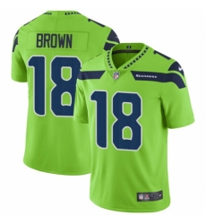 Youth Nike Seattle Seahawks #18 Jaron Brown Limited Green Rush Vapor Untouchable NFL Jersey