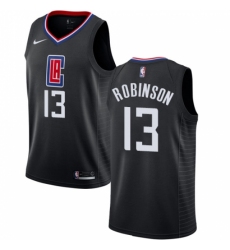 Women's Nike Los Angeles Clippers #13 Jerome Robinson Swingman Black NBA Jersey Statement Edition
