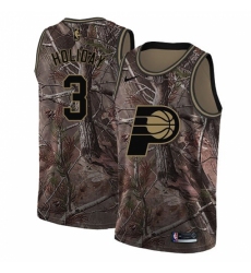 Men's Nike Indiana Pacers #3 Aaron Holiday Swingman Camo Realtree Collection NBA Jersey