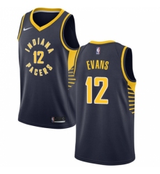 Women's Nike Indiana Pacers #12 Tyreke Evans Swingman Navy Blue NBA Jersey - Icon Edition