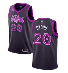 Women's Nike Minnesota Timberwolves #20 Josh Okogie Swingman Purple NBA Jersey - City Edition