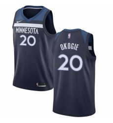 Youth Nike Minnesota Timberwolves #20 Josh Okogie Swingman Navy Blue NBA Jersey - Icon Edition