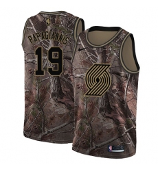 Youth Nike Portland Trail Blazers #19 Georgios Papagiannis Swingman Camo Realtree Collection NBA Jersey