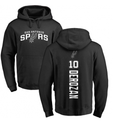 NBA Nike San Antonio Spurs #10 DeMar DeRozan Black Backer Pullover Hoodie