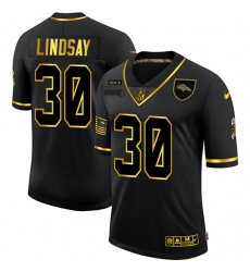 Men's Denver Broncos #30 Phillip Lindsay Olive Gold Nike 2020 Salute To Service Limited Jersey
