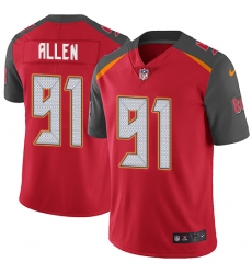 Men Nike Tampa Bay Buccaneers #91 Beau Allen Red Team Color Vapor Untouchable Limited Player NFL Jersey