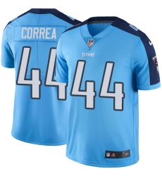 Men Nike Tennessee Titans #44 Kamalei Correa Limited Light Blue Rush Vapor Untouchable NFL Jersey